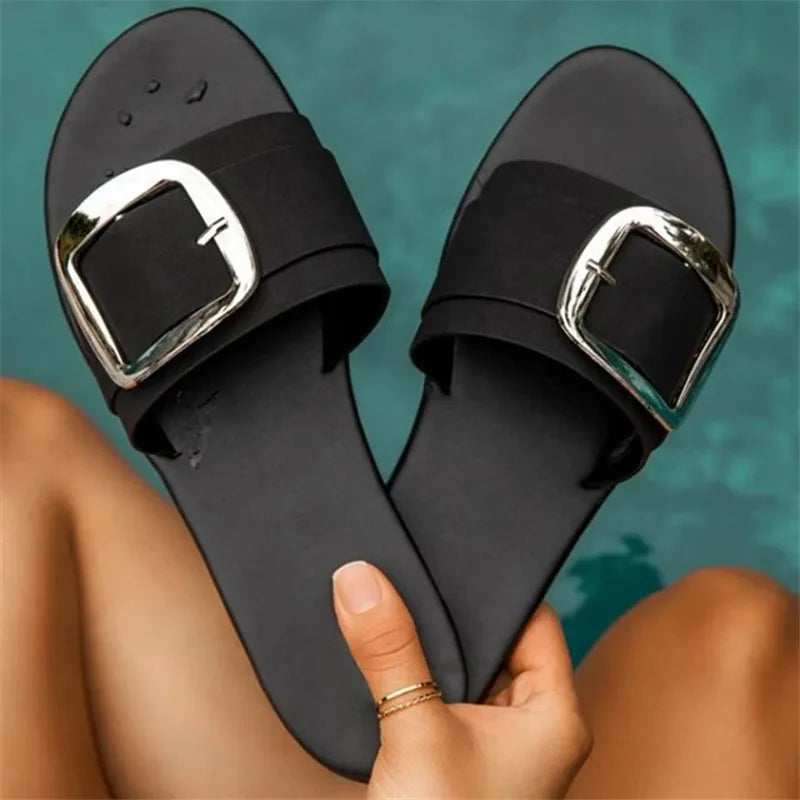 Stella™ | Chic Buckle Slides