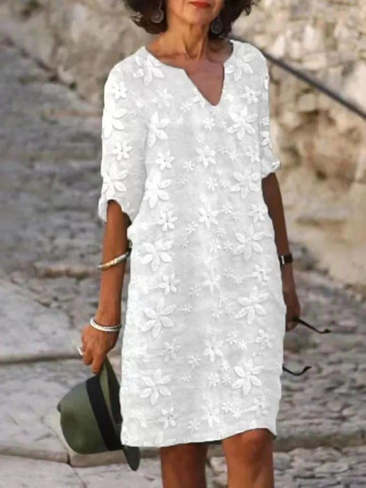 Bérénice | Embroidered Dress