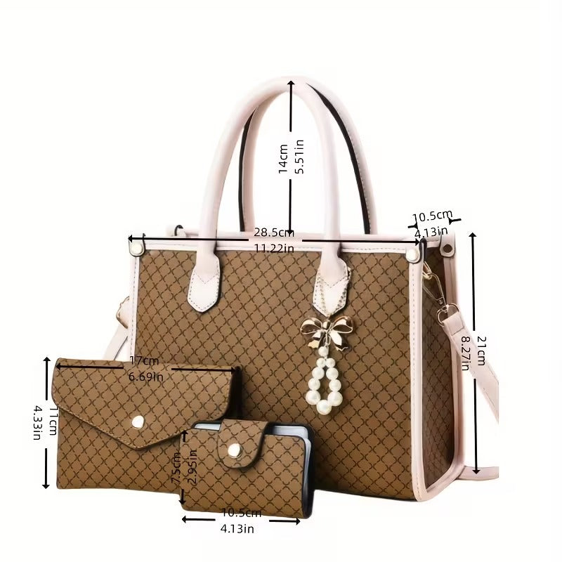 Barbara's Bags - Timeless Vintage 3-Piece Leather Bag Set