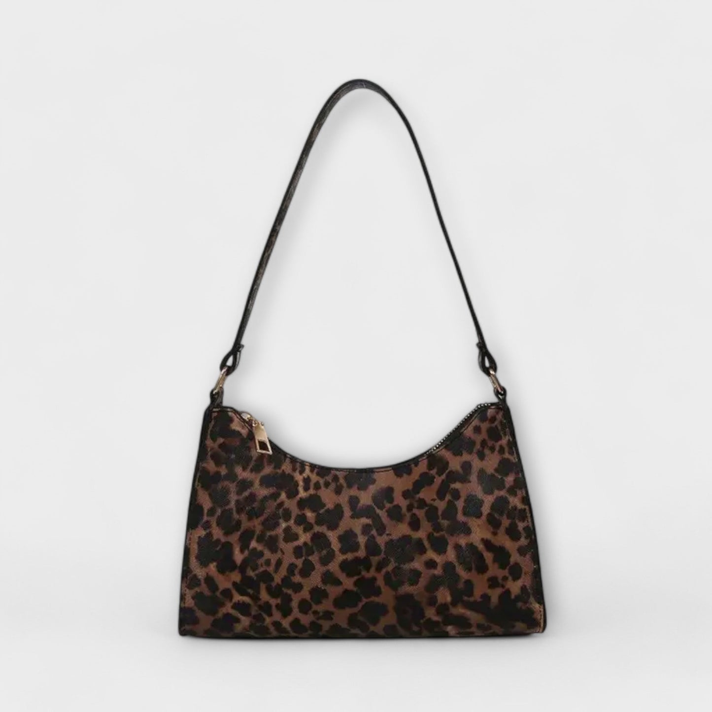 Barbara's Bags - French Style Shoulder Bag with Leopard Print