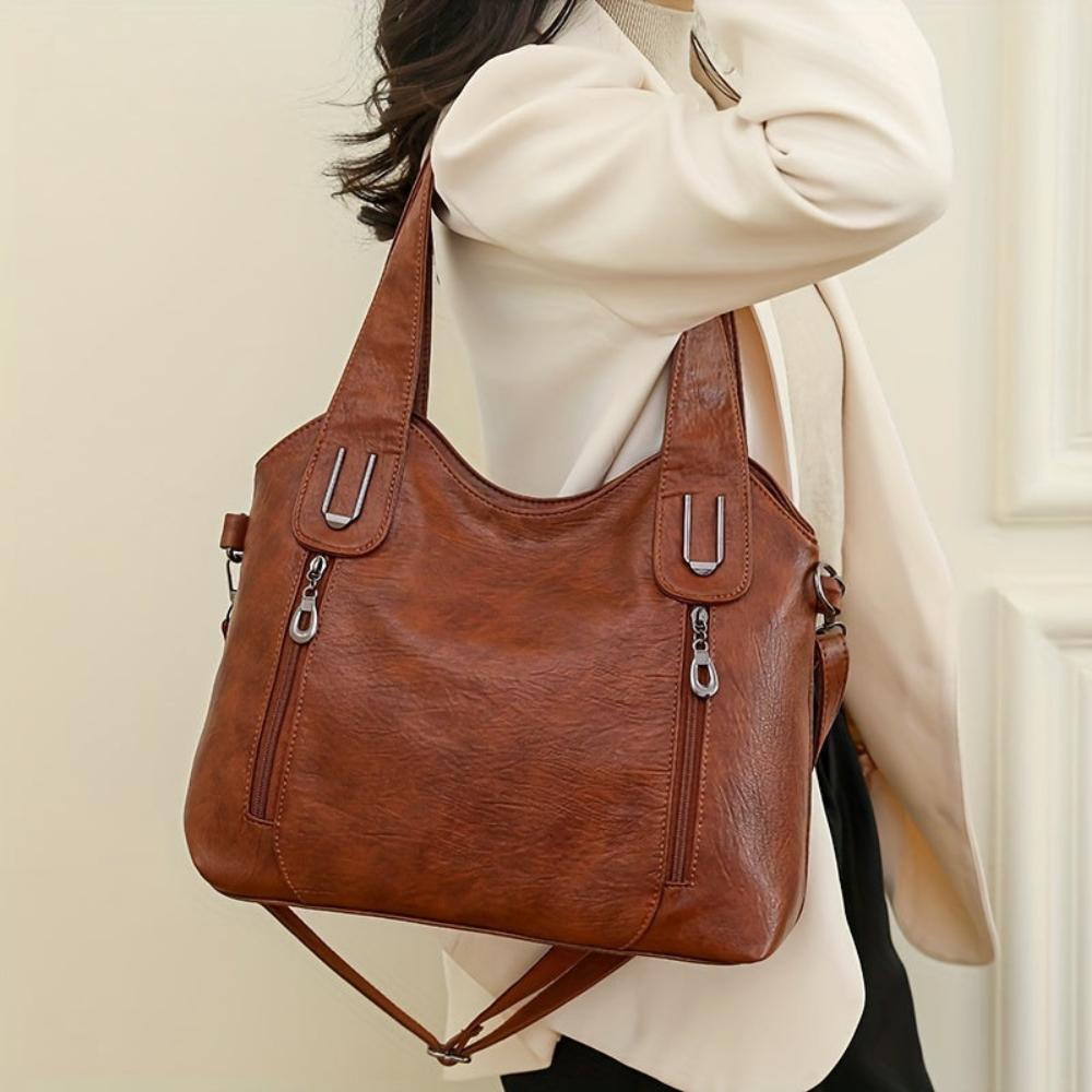 Barbara's Bags - Luxe Statement Leather Shoulder Bag
