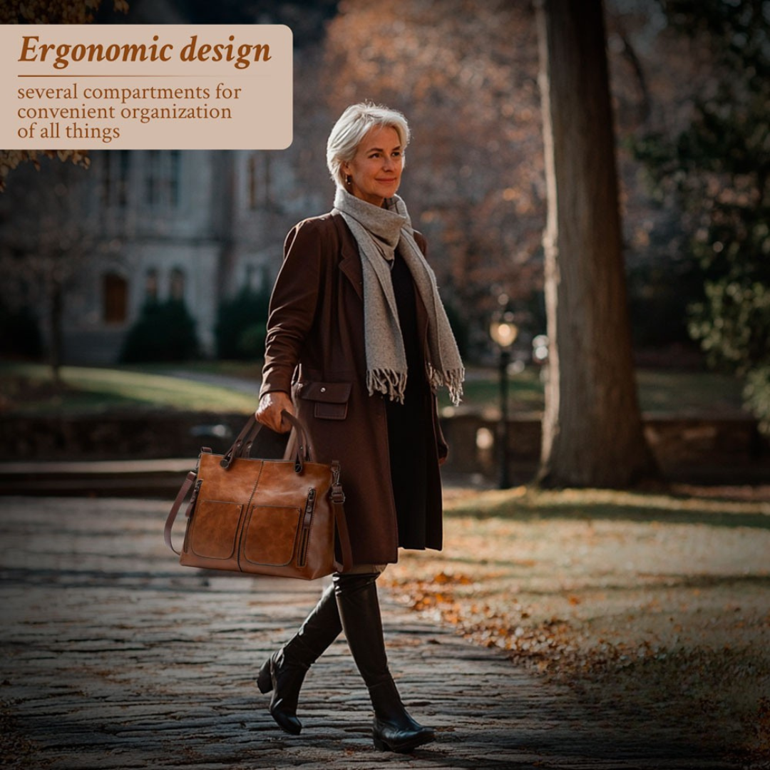 Barbara's Bags - Timeless Elegance Leather Shoulder Bag