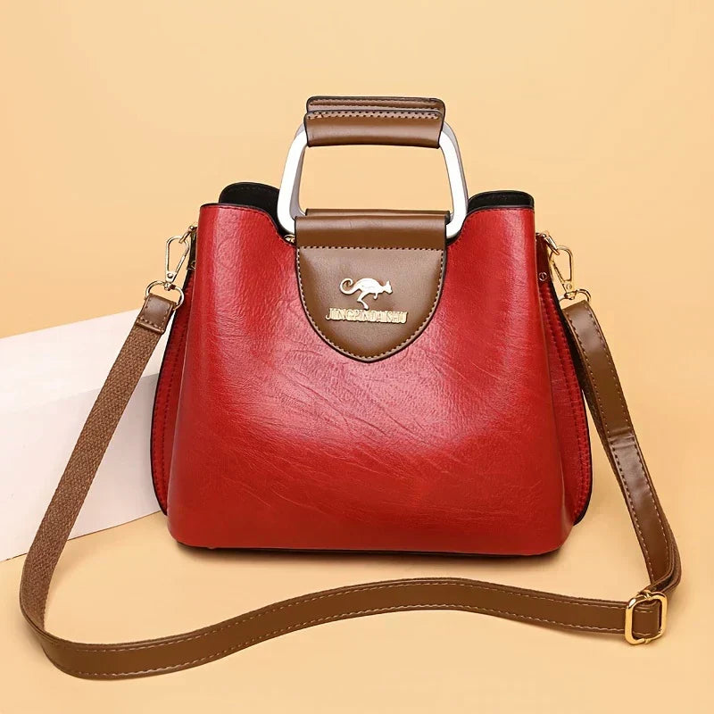 Barbara's Bags - Chic Leather Bucket Bag