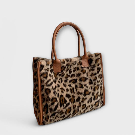 Barbara's Bags - Elegant Leopard Plush Bag