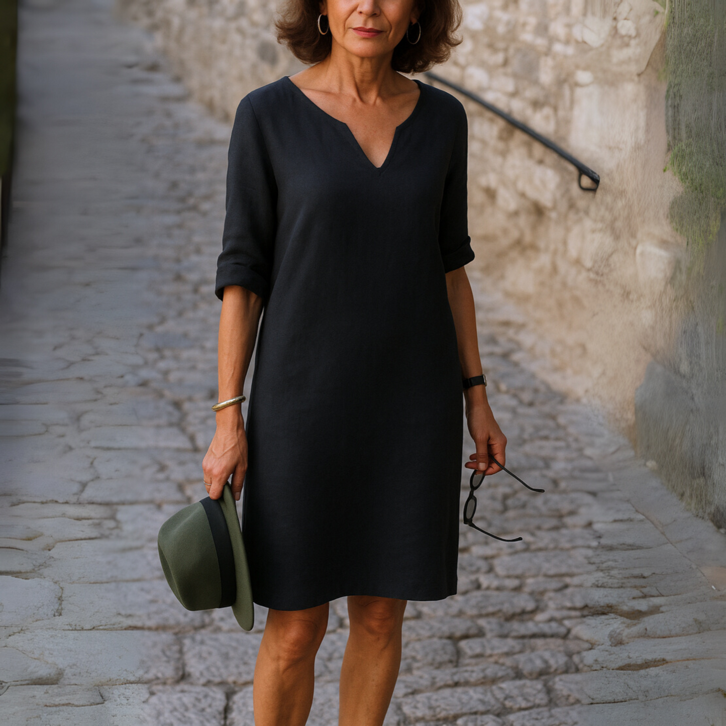 The Ria V-Neck Elegance Dress