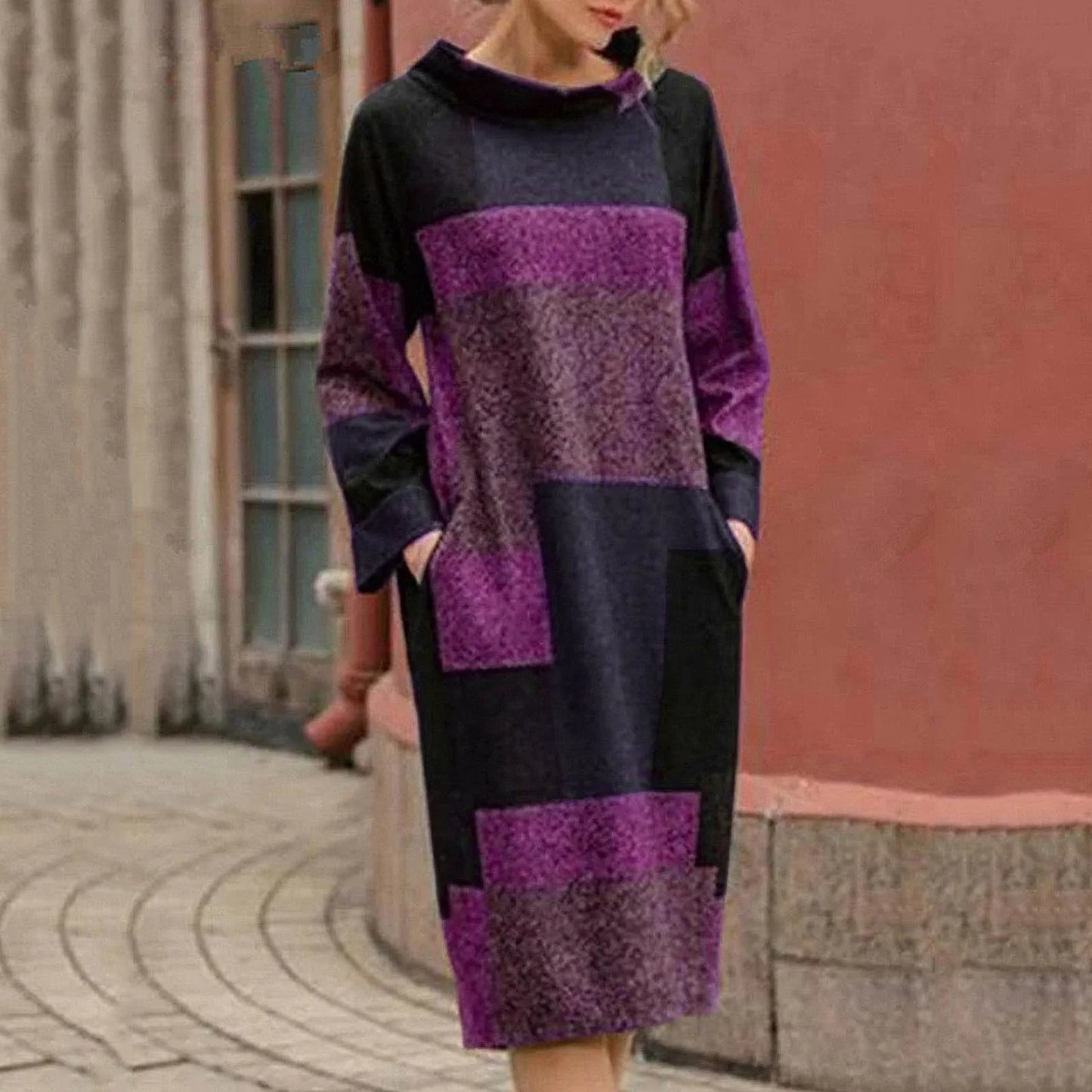 Chelsy™ - Vintage Patchwork Midi Dress