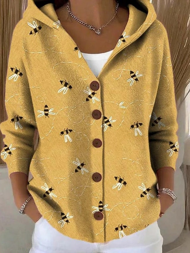 Shaharit - Elegant Cozy Cardigan With Button