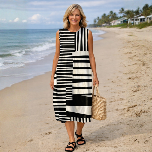 Chloe | Coastal Stripes Dress