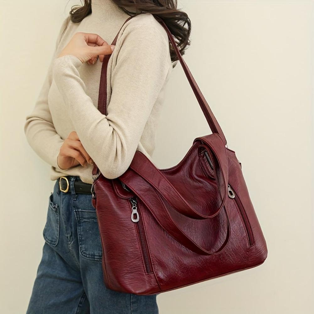 Barbara's Bags - Luxe Statement Leather Shoulder Bag
