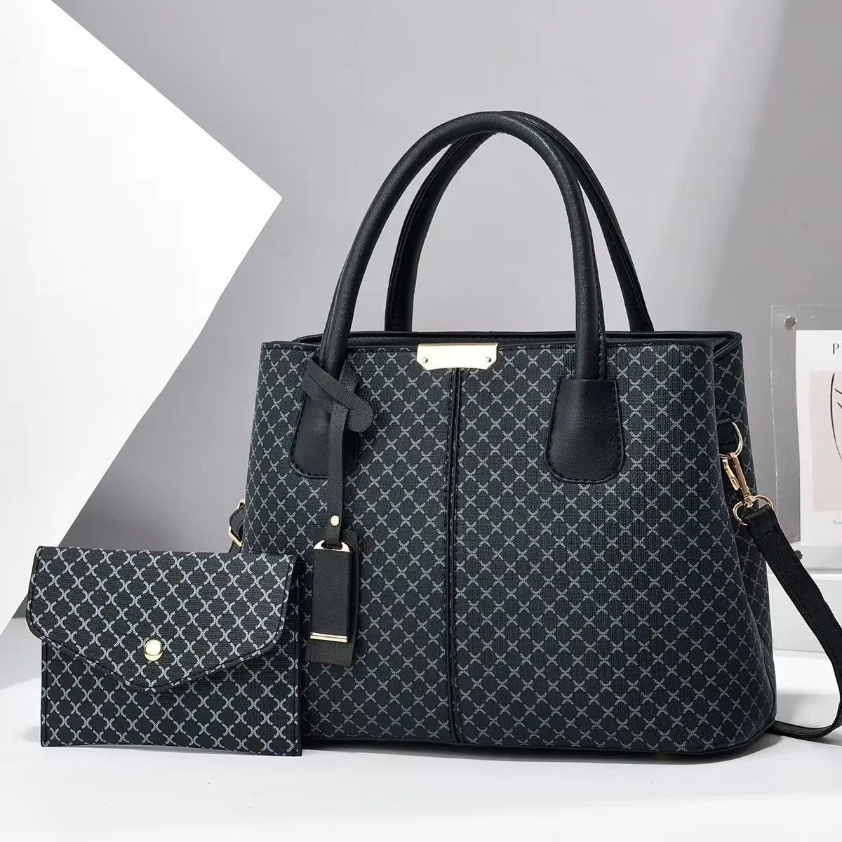 Barbara's Bags - Stylish Chic 2-Piece Leather Bag Set