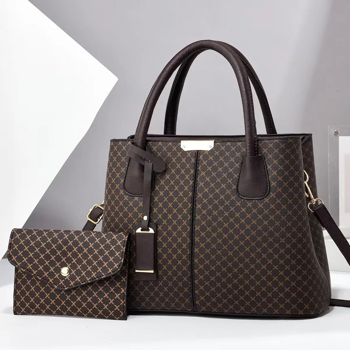 Barbara's Bags - Stylish Chic 2-Piece Leather Bag Set